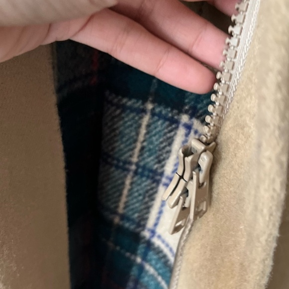 Gloverall Classic Made in England Wool-Blended Tan Hooded Coat size 42 Us /52 EU - Picture 16 of 16